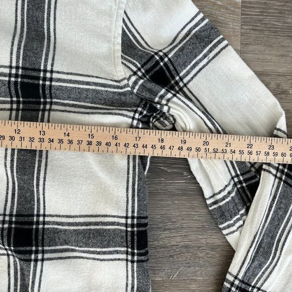 FRENCH CONNECTION Men's Big Checks Flannel Button-Up Shirt Sz Medium - Picture 7 of 12